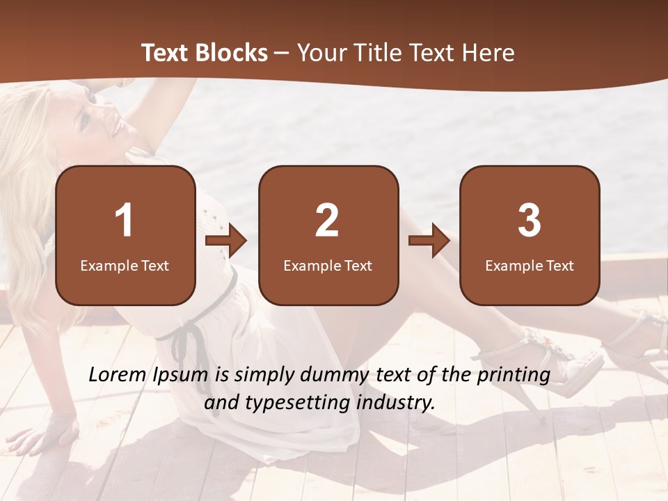 Blur Joy Standing PowerPoint Template