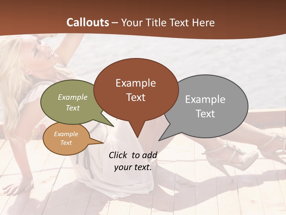 Blur Joy Standing PowerPoint Template