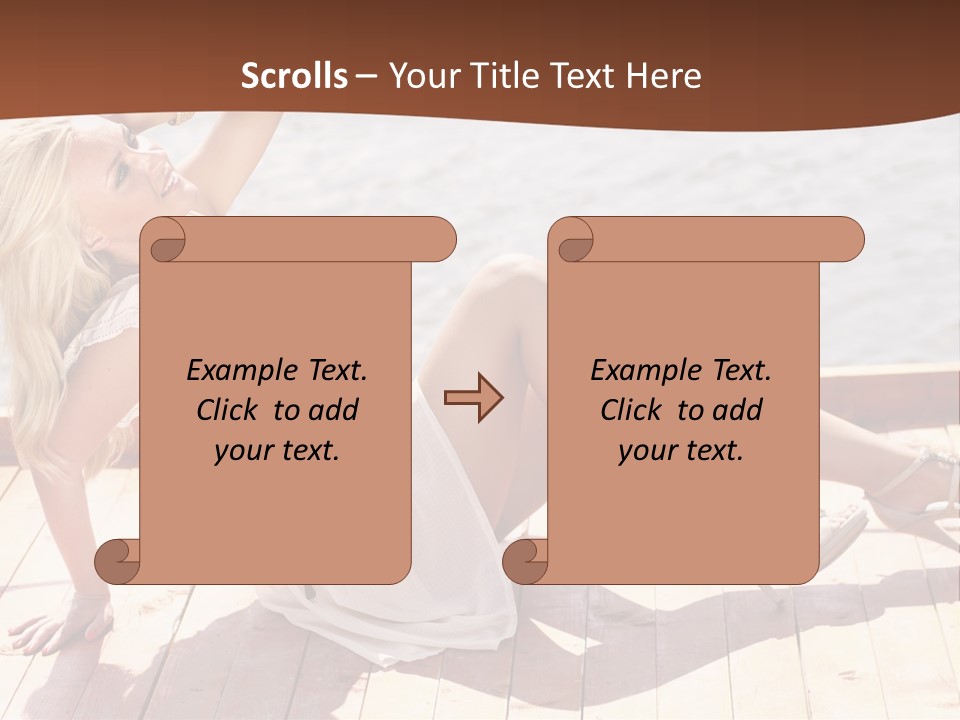 Blur Joy Standing PowerPoint Template