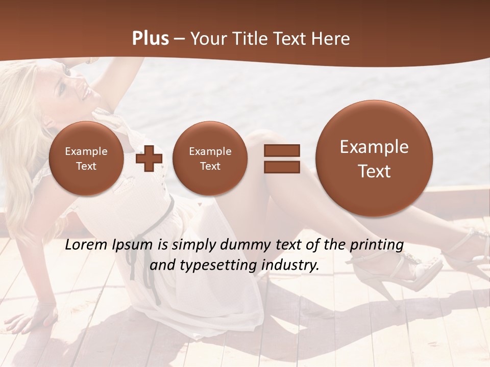 Blur Joy Standing PowerPoint Template