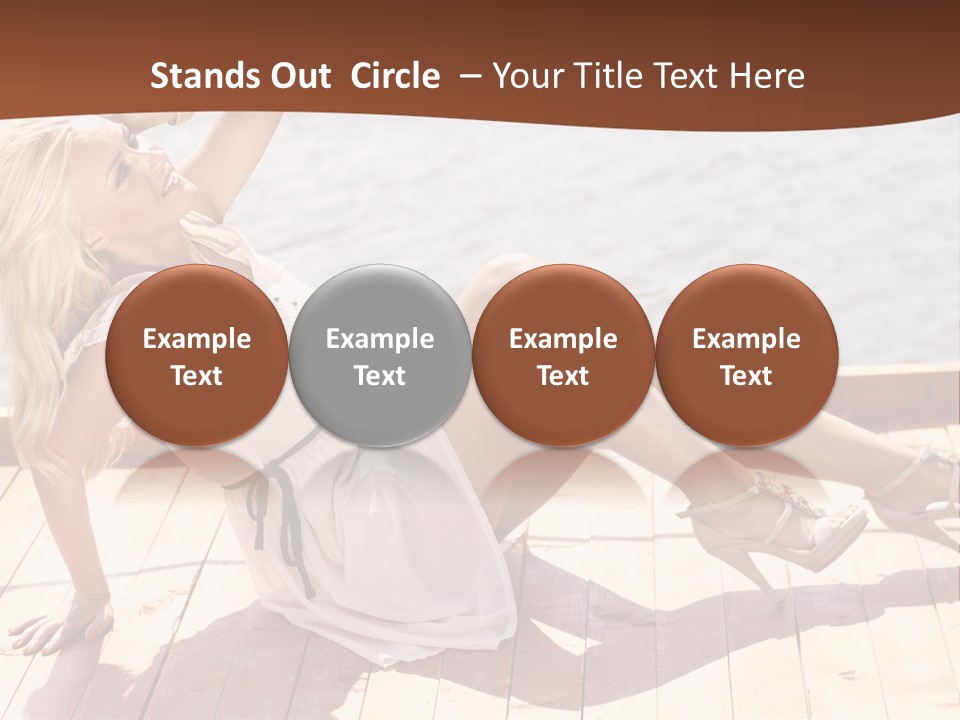 Blur Joy Standing PowerPoint Template