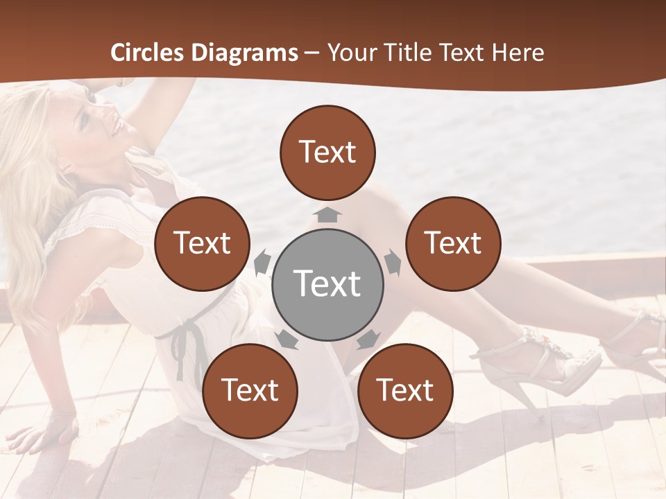 Blur Joy Standing PowerPoint Template