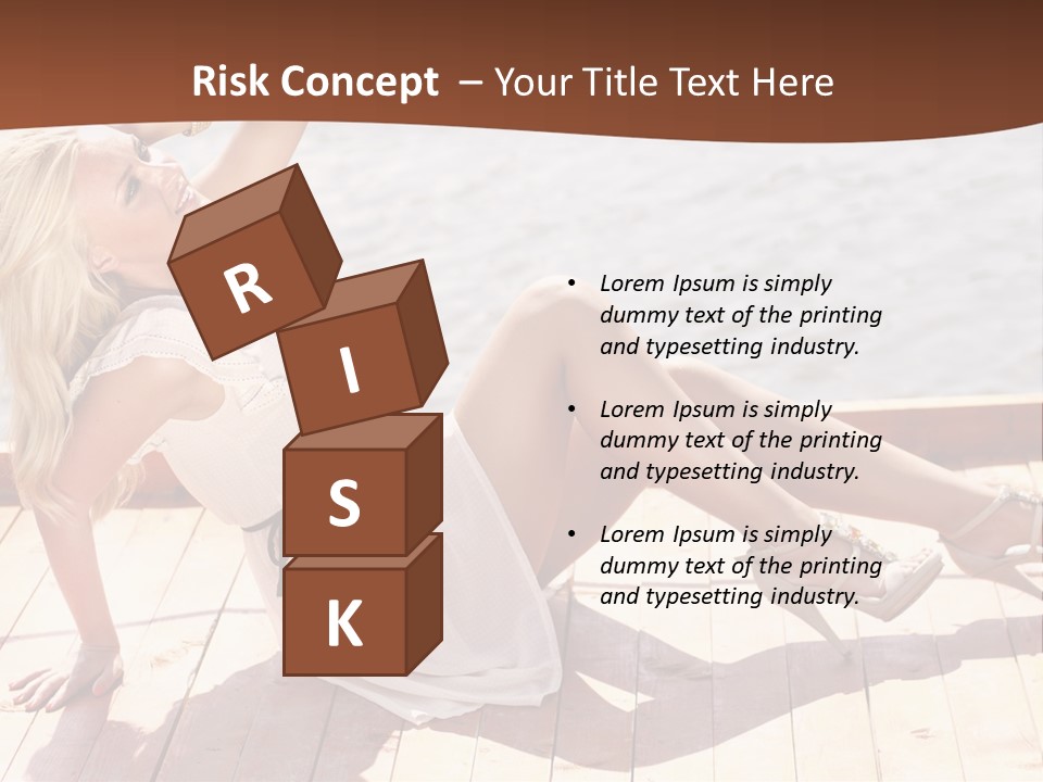 Blur Joy Standing PowerPoint Template