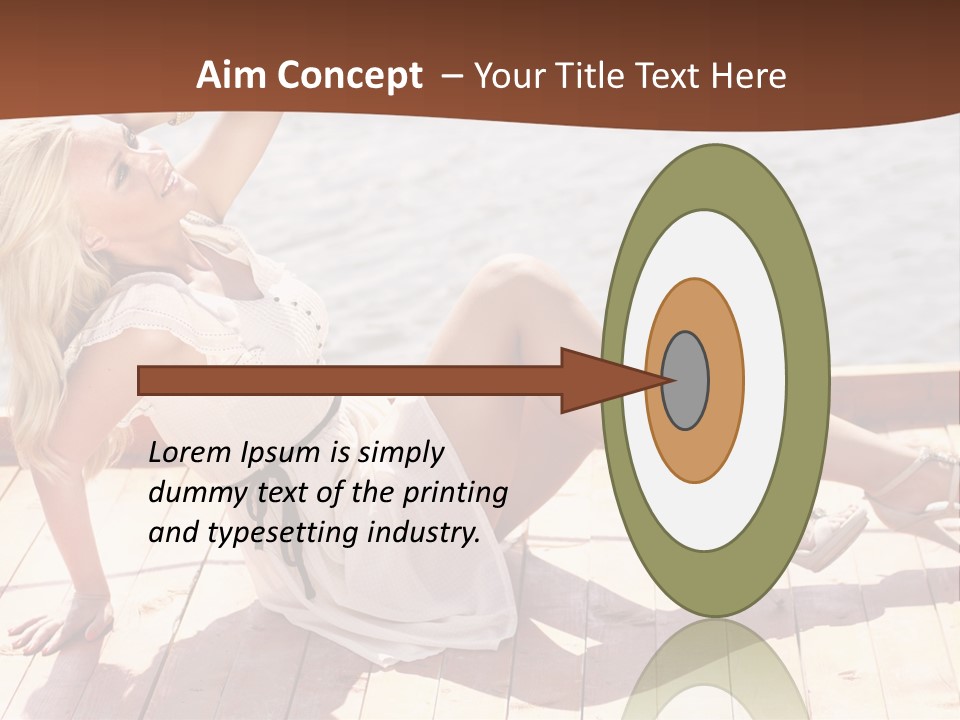 Blur Joy Standing PowerPoint Template