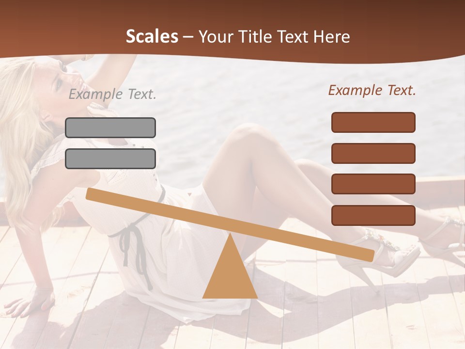 Blur Joy Standing PowerPoint Template