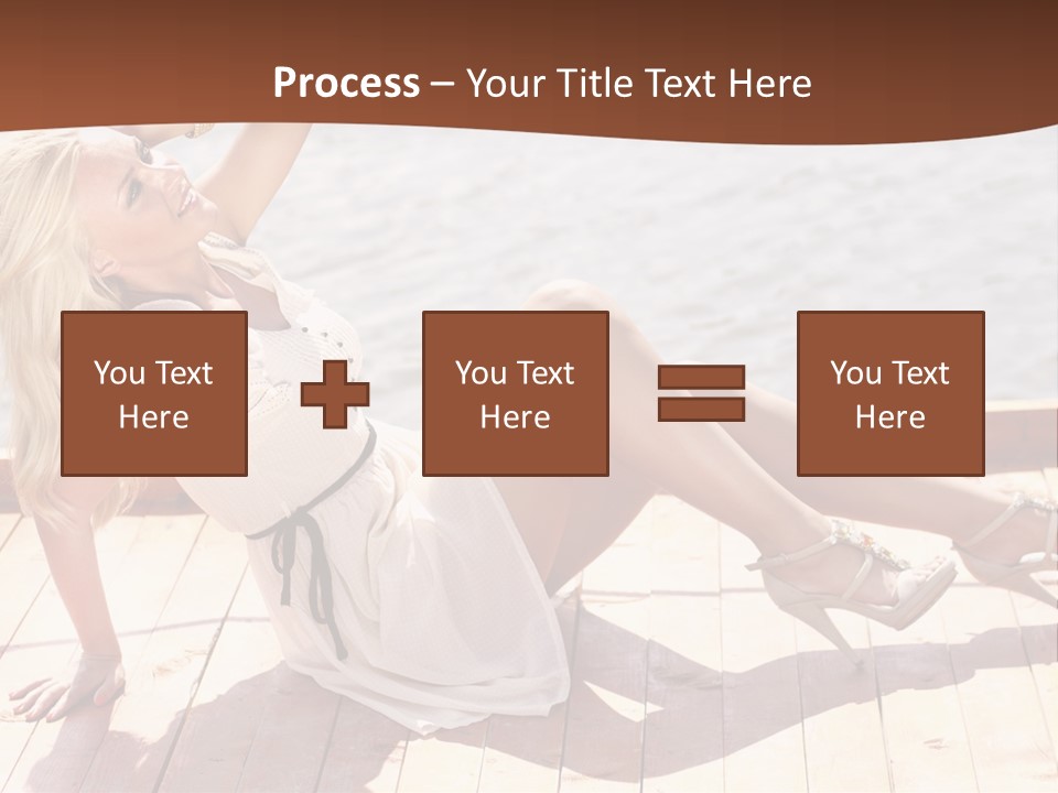 Blur Joy Standing PowerPoint Template