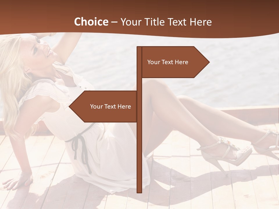 Blur Joy Standing PowerPoint Template