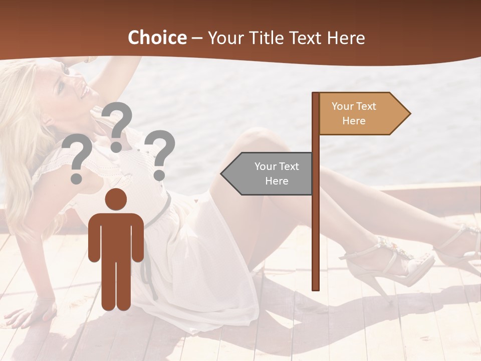 Blur Joy Standing PowerPoint Template