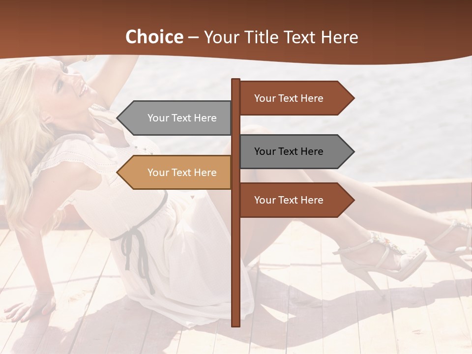 Blur Joy Standing PowerPoint Template