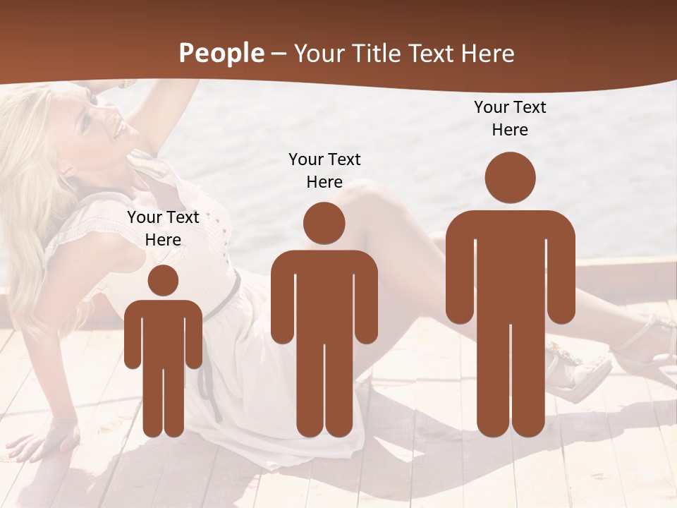 Blur Joy Standing PowerPoint Template