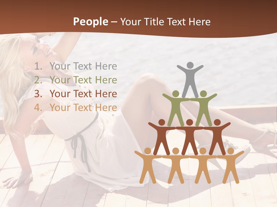 Blur Joy Standing PowerPoint Template