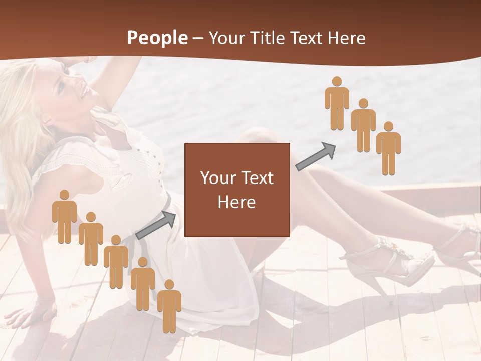 Blur Joy Standing PowerPoint Template