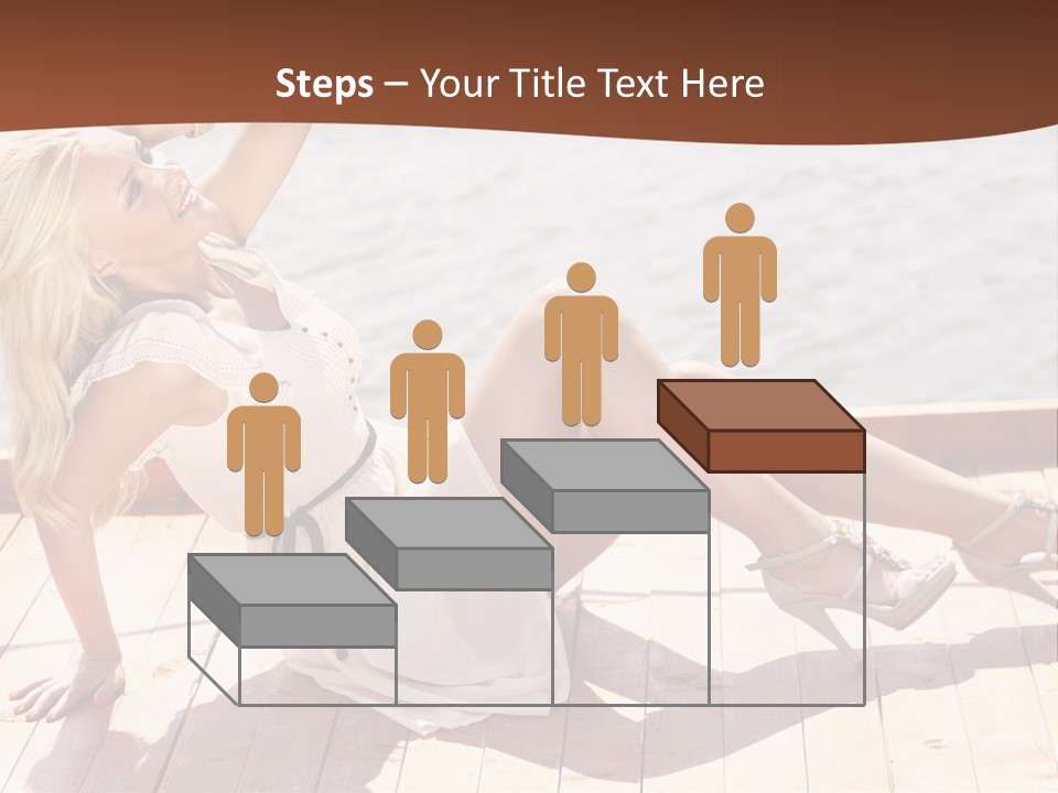 Blur Joy Standing PowerPoint Template