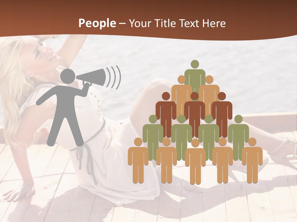 Blur Joy Standing PowerPoint Template