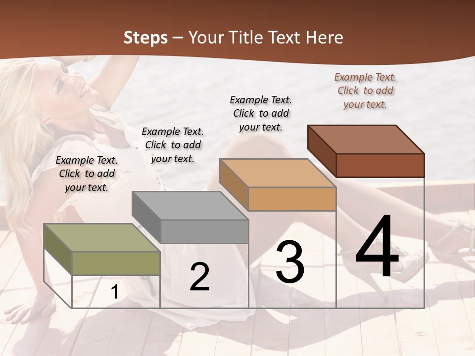 Blur Joy Standing PowerPoint Template