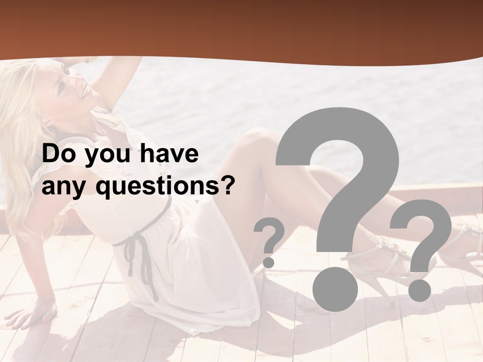 Blur Joy Standing PowerPoint Template