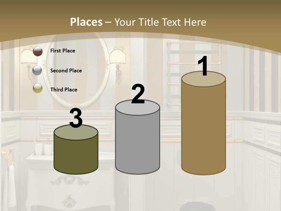 Toilet White Expensive PowerPoint Template