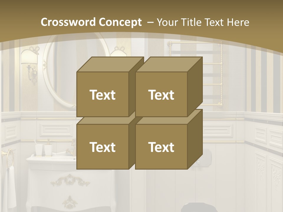 Toilet White Expensive PowerPoint Template