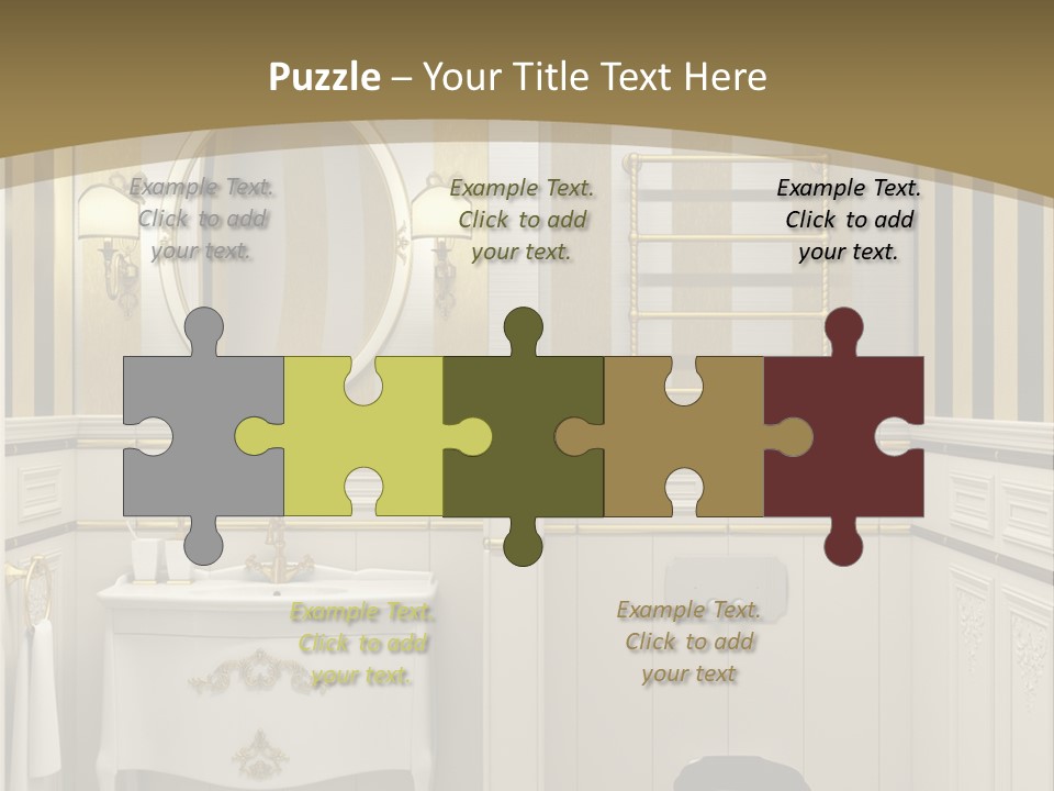 Toilet White Expensive PowerPoint Template