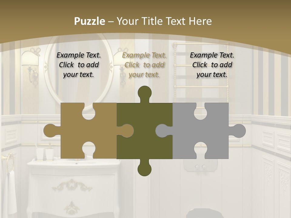 Toilet White Expensive PowerPoint Template