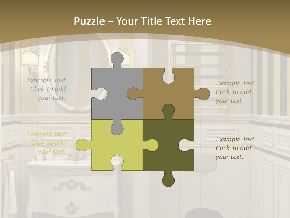 Toilet White Expensive PowerPoint Template