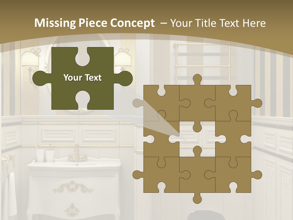 Toilet White Expensive PowerPoint Template