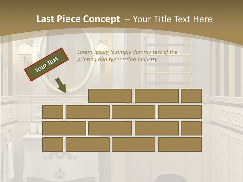 Toilet White Expensive PowerPoint Template