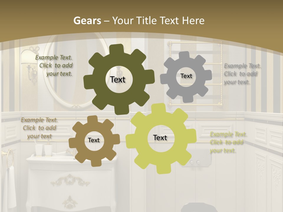 Toilet White Expensive PowerPoint Template