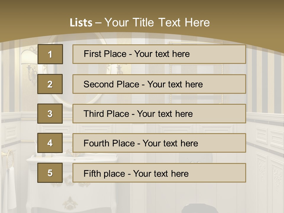 Toilet White Expensive PowerPoint Template
