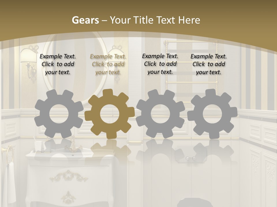 Toilet White Expensive PowerPoint Template