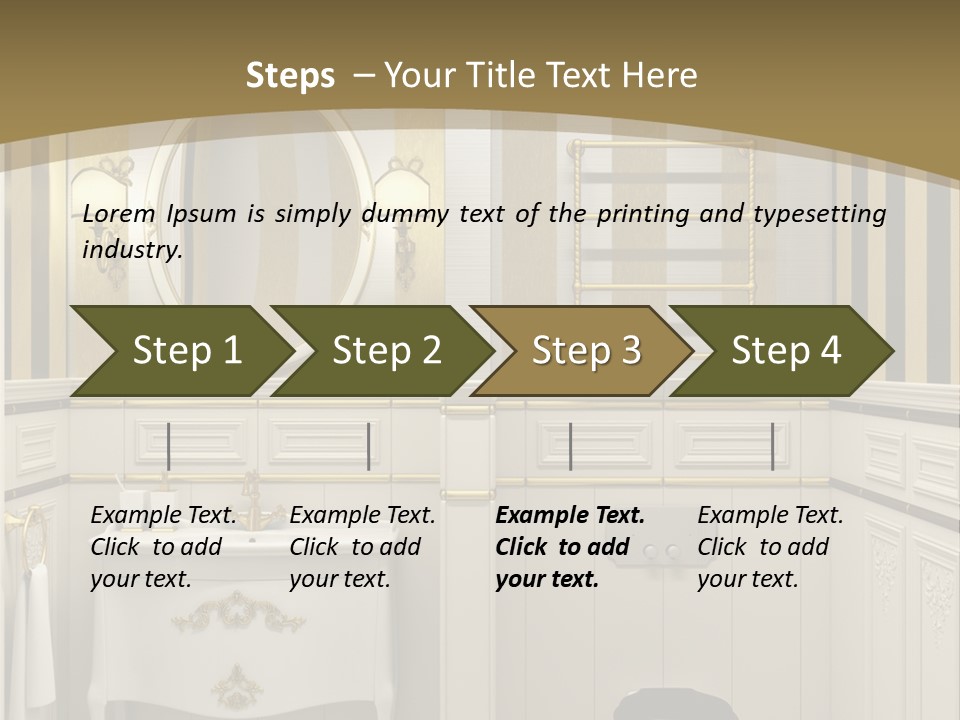Toilet White Expensive PowerPoint Template