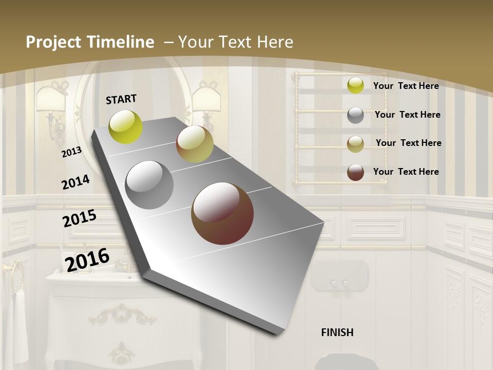 Toilet White Expensive PowerPoint Template