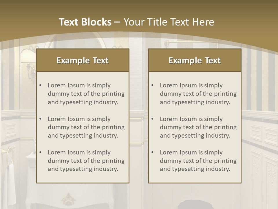 Toilet White Expensive PowerPoint Template