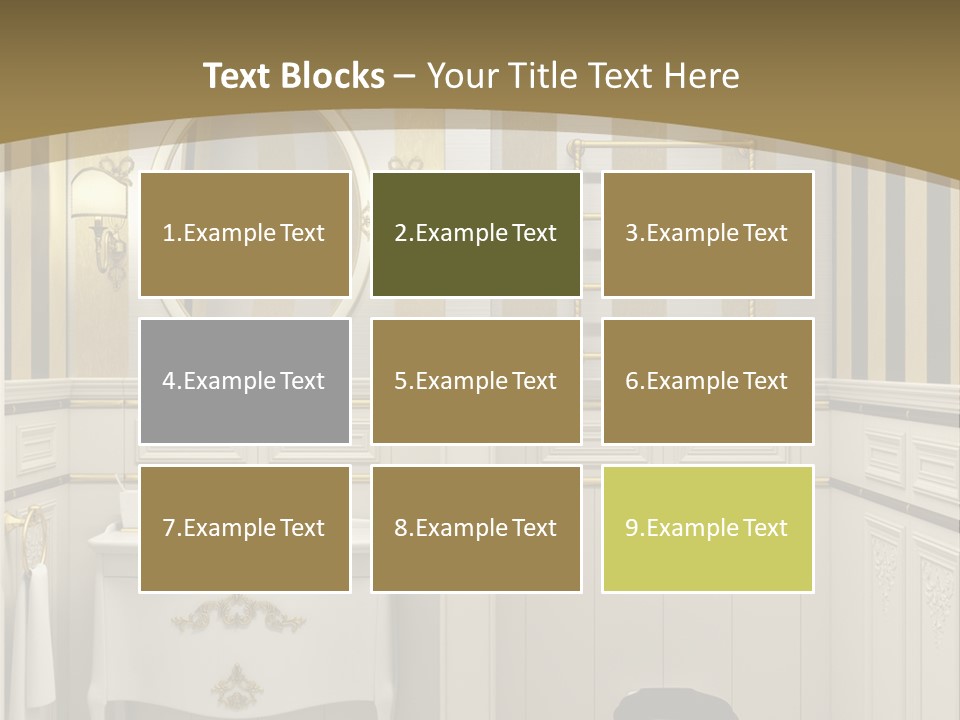 Toilet White Expensive PowerPoint Template