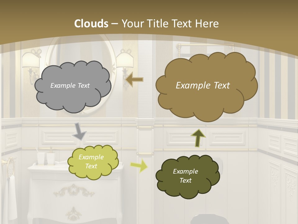 Toilet White Expensive PowerPoint Template