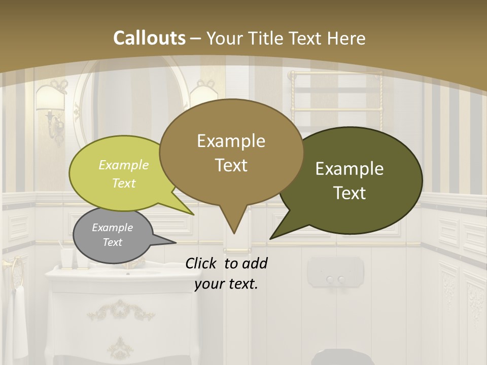 Toilet White Expensive PowerPoint Template