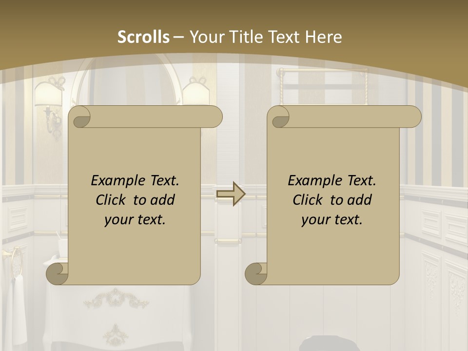 Toilet White Expensive PowerPoint Template