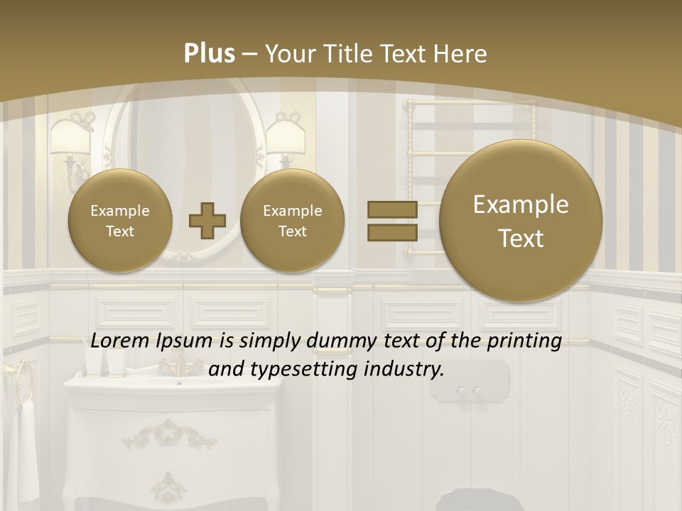 Toilet White Expensive PowerPoint Template
