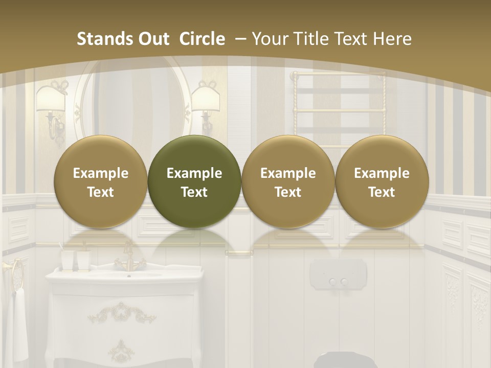 Toilet White Expensive PowerPoint Template