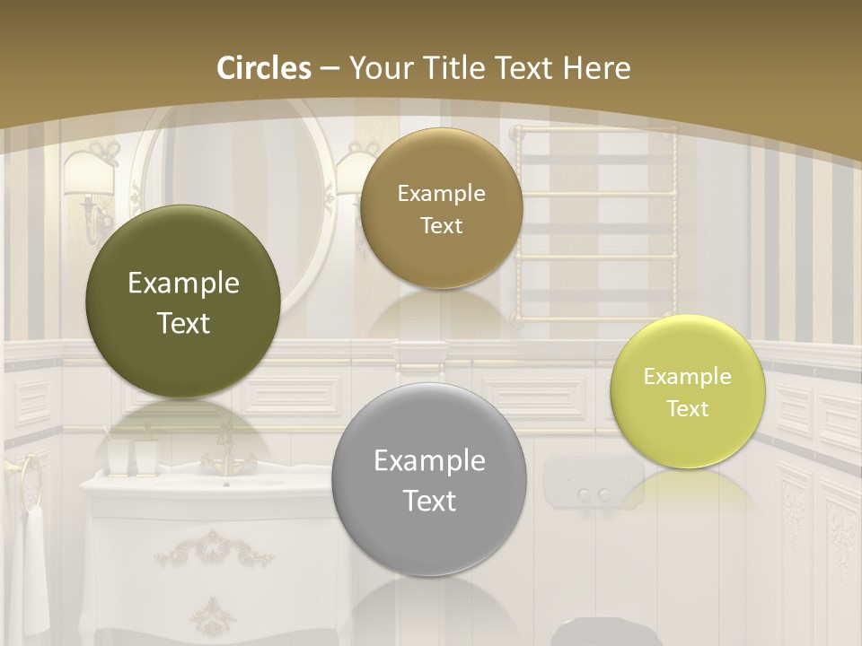 Toilet White Expensive PowerPoint Template