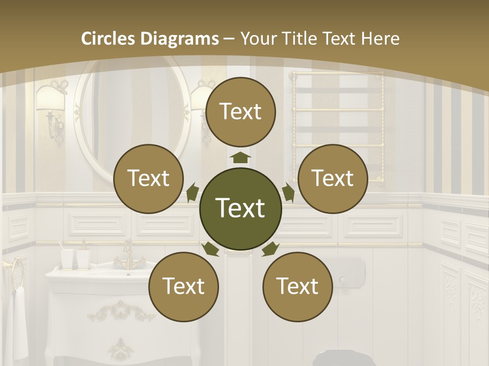 Toilet White Expensive PowerPoint Template