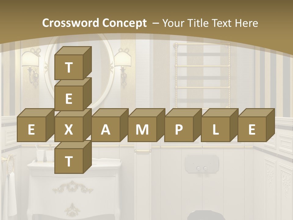 Toilet White Expensive PowerPoint Template