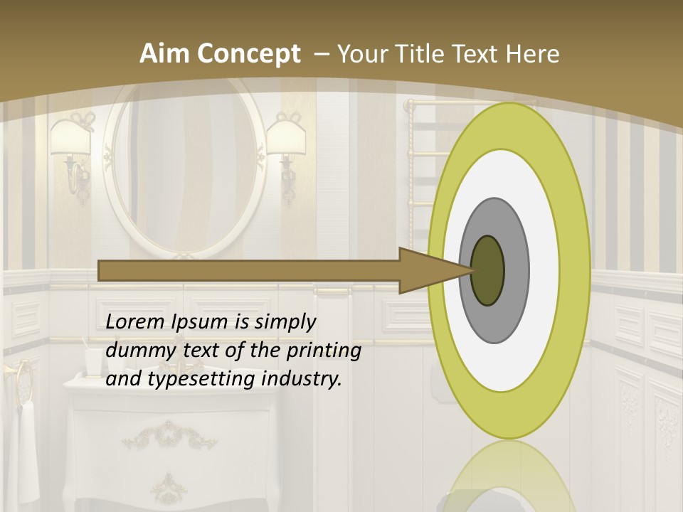 Toilet White Expensive PowerPoint Template