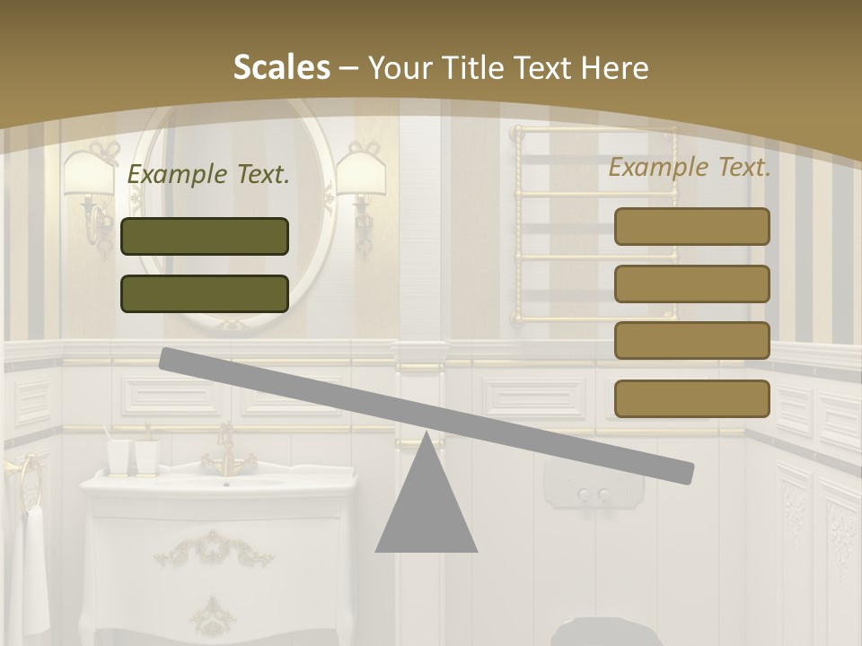 Toilet White Expensive PowerPoint Template