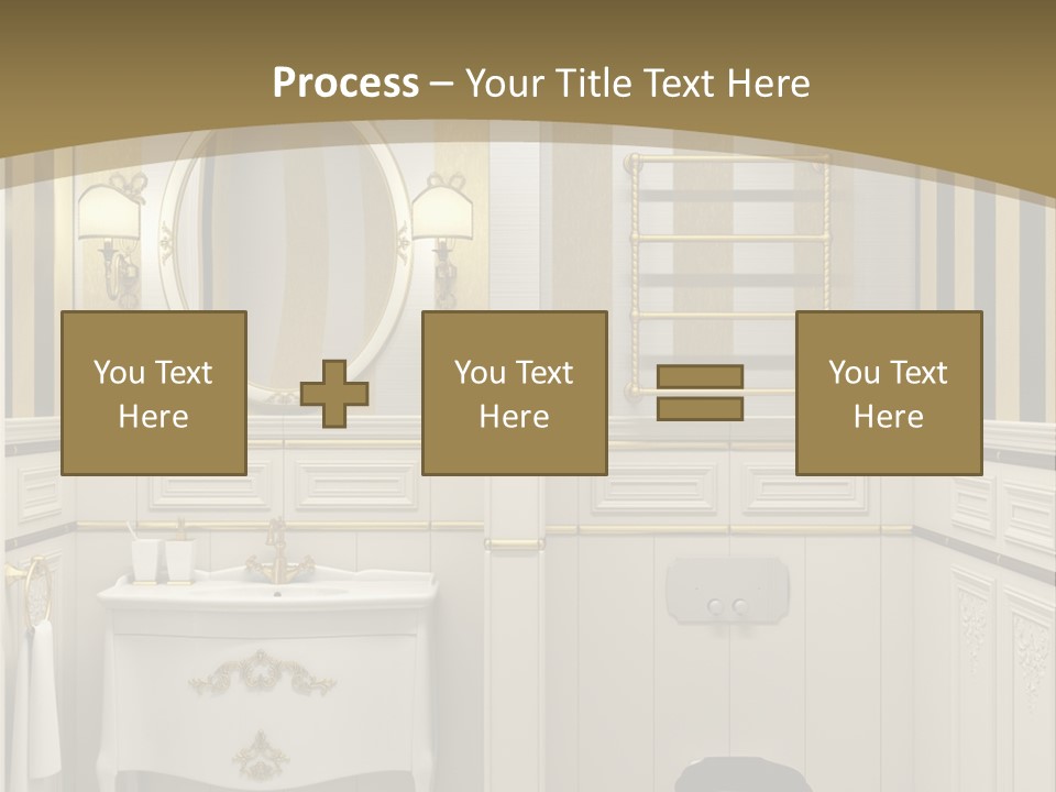 Toilet White Expensive PowerPoint Template