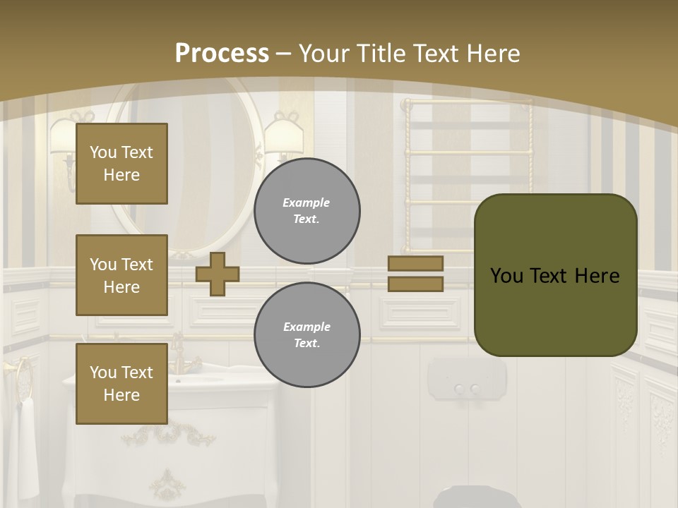 Toilet White Expensive PowerPoint Template