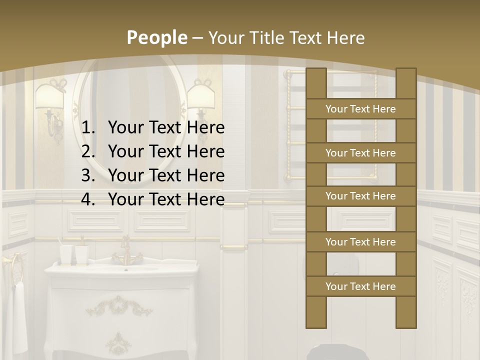 Toilet White Expensive PowerPoint Template