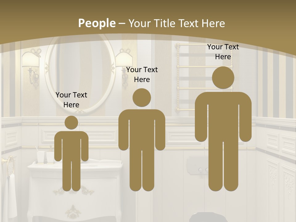 Toilet White Expensive PowerPoint Template