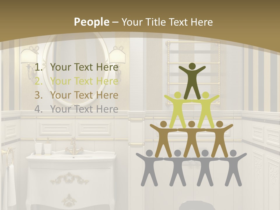 Toilet White Expensive PowerPoint Template