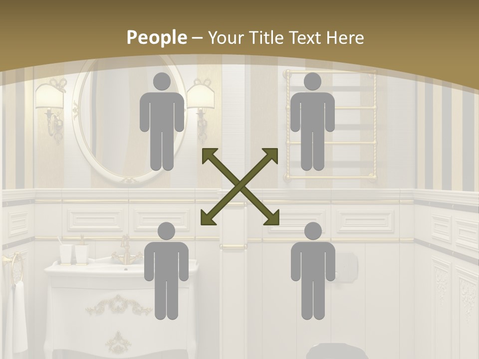 Toilet White Expensive PowerPoint Template